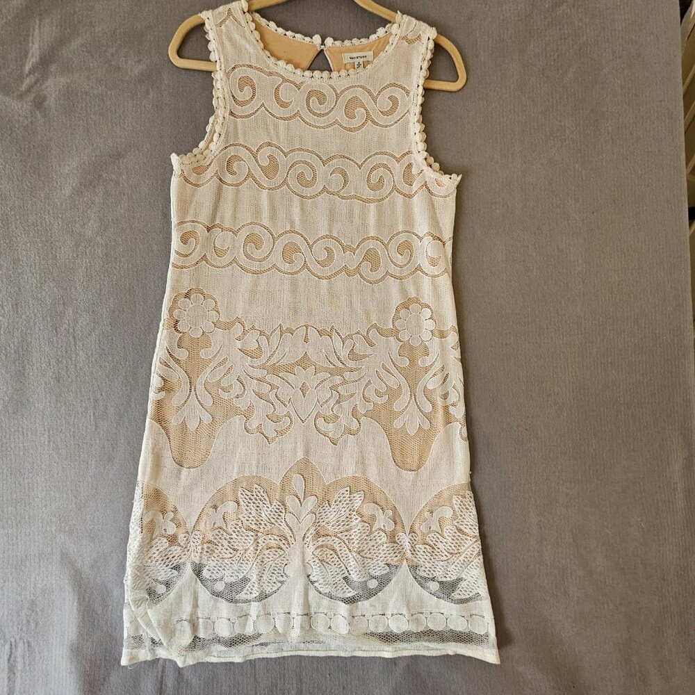 Max Studio Lace Shift Dress Size S  Sleeveless. Fairy, Boho, Couquette.